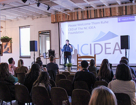 Picture from HatchThis 2026 - an event for Hatch Innovation Hub and representative picture for client in portfolio