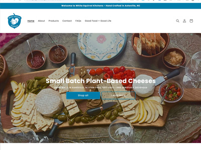 White Squirrel Kitchens Homepage Screenshot