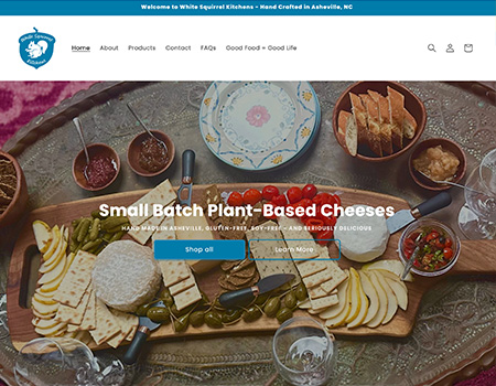 White Squirrel Kitchens Homepage Screenshot